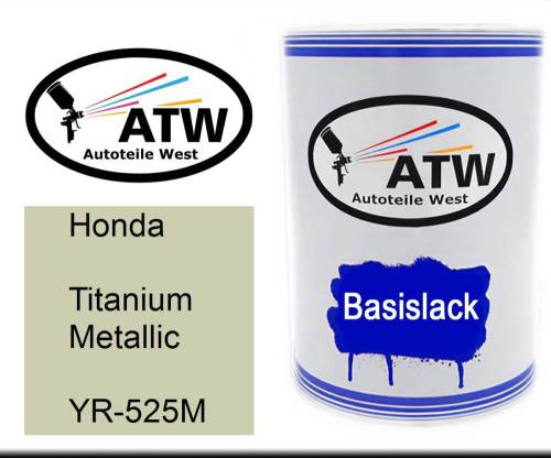 Honda, Titanium Metallic, YR-525M: 500ml Lackdose, von ATW Autoteile West.